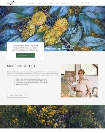 Tetiana Koldunenko artist website-portfolio